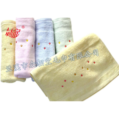 ZXY-048 全無捻斷檔繡花毛巾